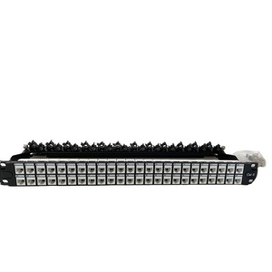 高密度1U 48端口非屏蔽UTP Cat6无连接接线板，带RJ45梯形插孔 - Product Image 1