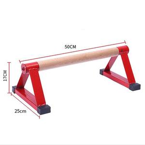铁三角俯卧撑山毛榉木手立小双杠健身器材木柄支撑栏杆 - Product Image 4
