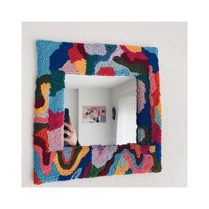 Tuyệt vời giao dịch cửa sổ đóng khung Mug Thảm gương đứng tay Infinity chần sợi vòng gương cho tường trang trí nội thất - Product Image 1