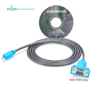 Universal Micro <strong>USB</strong> Male <strong>to</strong> RS232 DB9 Female Serial Data Converter Cable FTDI FT232RL, RS232 <strong>to</strong> <strong>USB</strong> Micro, Micro <strong>USB</strong> RS232 Cable - Product Image 1