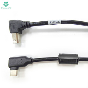 Cable de impresora USB B a USB C con cuentas de ferrita, Cable USB 2,0 tipo B a tipo C de 90 grados para impresora, controlador MIDI, escáner - Product Image 4