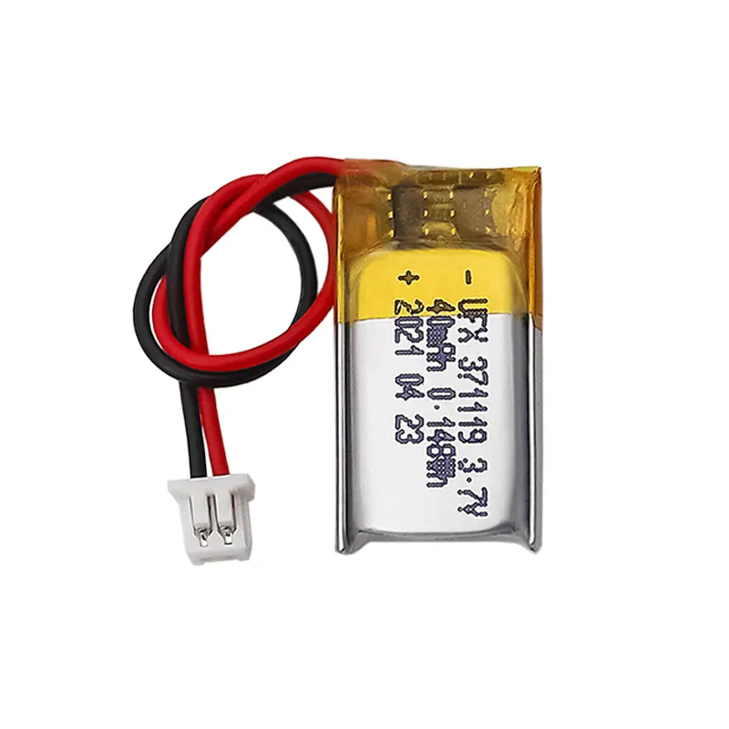 リチウムイオン電池UFX371119 40mAh Bluetoothヘッドセットバッテリー中国メーカー