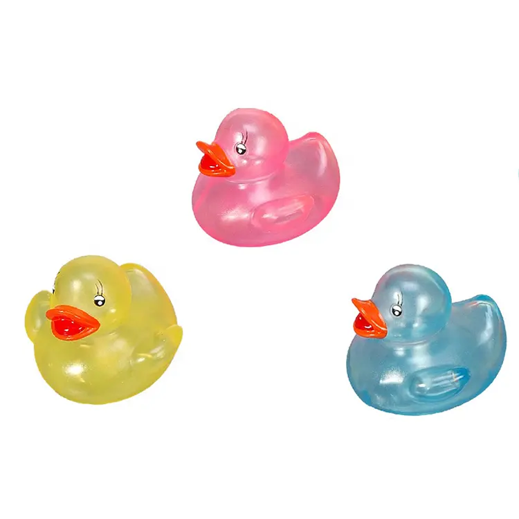 Anatra del vinile ambientale del giocattolo delle anatre di gomma del giocattolo del Mini bagno galleggiante su misura ecologico per il bambino dei bambini