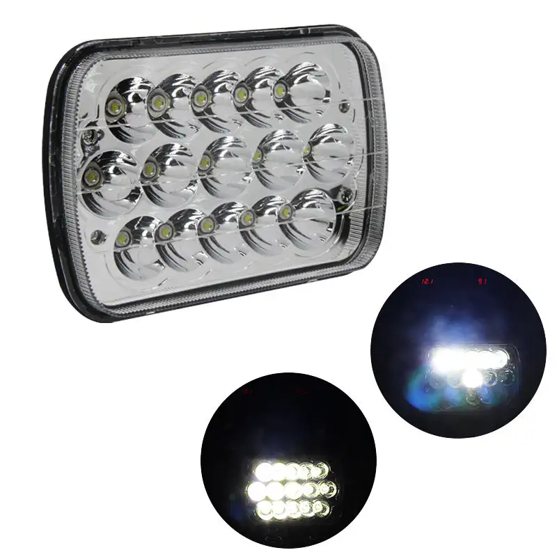 7 inç 45W yüksek düşük ışın led çalışma ışığı 12V 24V çiftlik traktörü kamyon ATV proje açık ışık led ışık