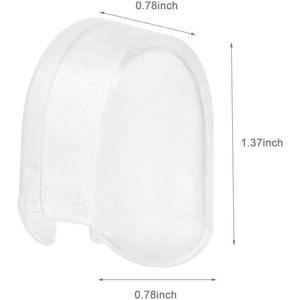 Toz kapakları ve renk kodlu tutamaklarla yumuşak kıllar yapmak için Yoseng 12 renkli karıştırma fırçaları - Product Image 5
