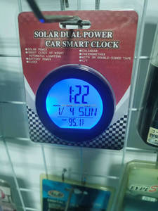 Nueva Pantalla de temperatura iluminada Digital, reloj Solar, termómetro de fecha para coches, artículos diversos para el hogar, producto de plástico - Product Image 5