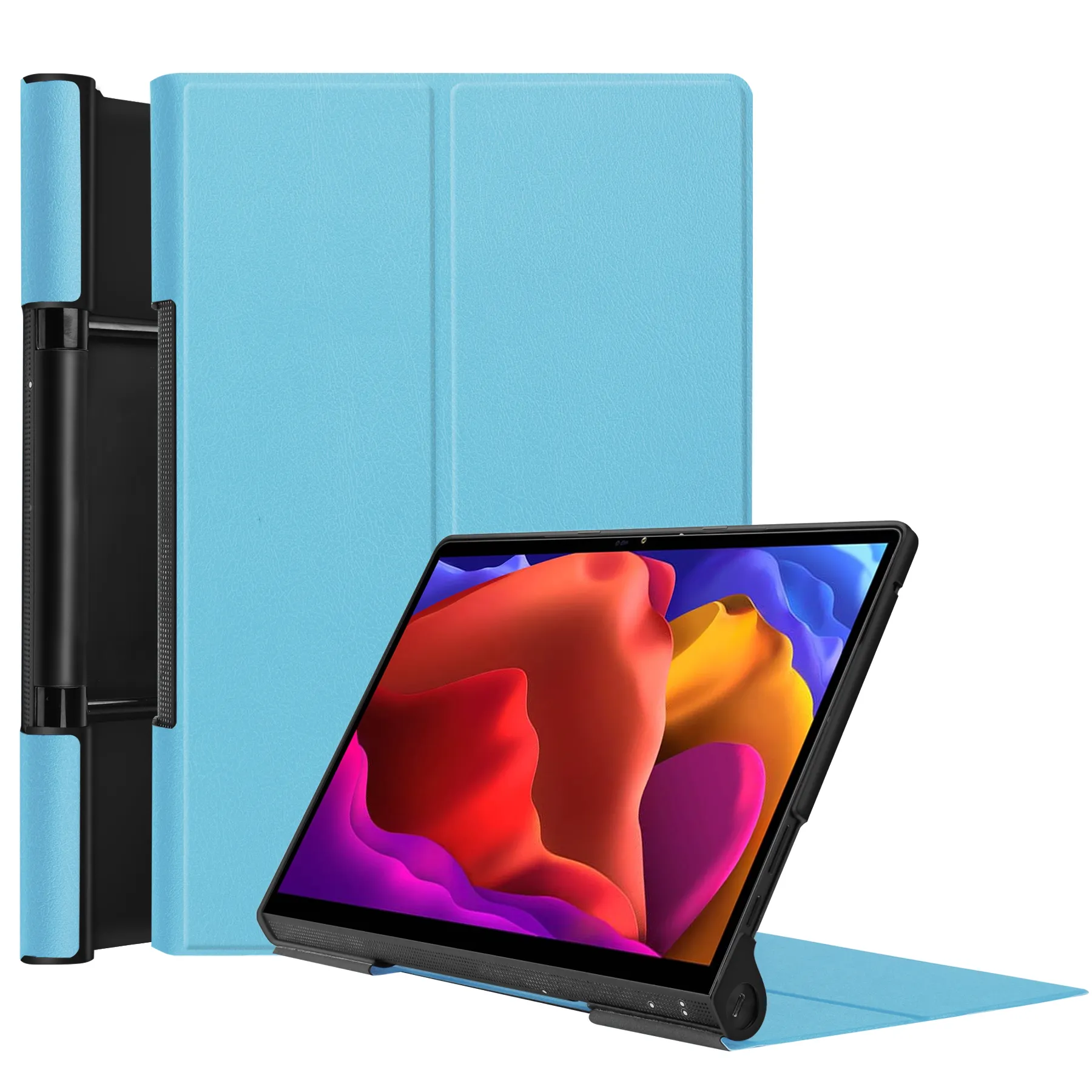 CYKE Casing Tablet untuk Lenovo Yoga Pad Pro 13 Inci, Produk Baru Penutup Tablet Lipat Tiga YT K606F