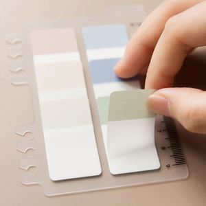 ホットクリエイティブカラフルな付箋PETメモ帳かわいいインデックスラベルノートパッドマグカップルーズリーフノートブック文房具1パック - Product Image 4