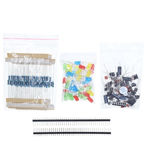 Kit Básico de componentes electrónicos para Arduino UNO MEGA2560, Raspberry Pi con resistencia de condensador de zumbador LED, novedad