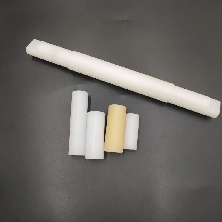 Varilla redonda/barra de nailon PP PE resistente al desgaste de cualquier tamaño personalizado de fábrica, acoplamiento de pasador de columna de plástico de nailon Blanco/Negro/azul