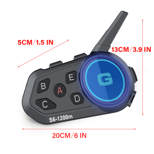 Auriculares impermeables para motocicleta con sistema de intercomunicación BT 5,1 y micrófono 2 en 1 para comunicación con casco - Product Image 4