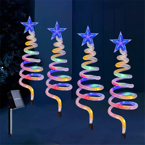 Hot Selling Factory Direct Wholesale Outdoor <strong>Led</strong> Christmas Tree Garden Pathway Solar Light Holiday Lighting
