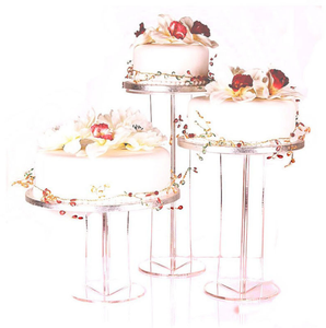 Giá Để Bánh Trong Suốt 3 Tầng Bằng Nhựa Acrylic, Giá Để Tháp Trưng Bày Tiệc Sinh Nhật, Đám Cưới - Product Image 1