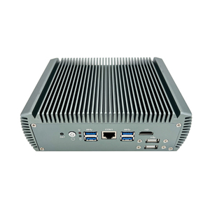 高性能ミニファンレス産業ファイアウォールルーター6 LANポート付きインテルI5-8250Uプロセッサ組み込みコンピュータ - Product Image 1