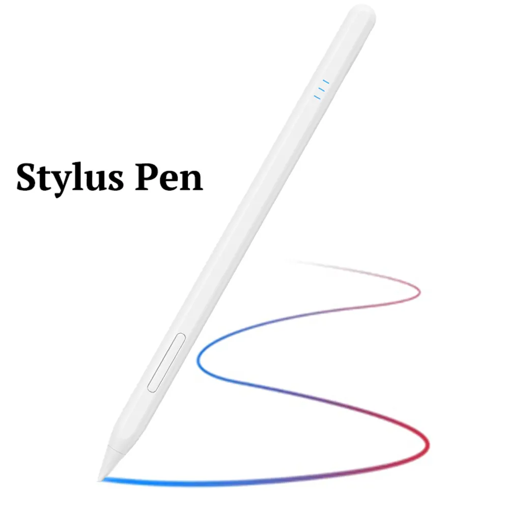 2022 New Active Capacitive Touch Screen Stylus Pens for iPad Soft Nib Pencil with Magnetic Attachment for Writing and Drawing