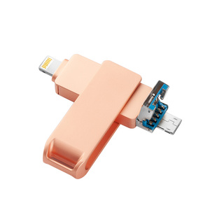 แฟลชไดรฟ์3.0 USB โลหะแบบ3-in-1ชนิด C & ความเข้ากันได้ของ2.0 128GB ถึง512GB ตัวเลือกการจัดเก็บข้อมูลใหม่ & มีในสต็อก - Product Image 2