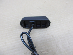 发光二极管频闪灯DC12-24V 3W * 3发光二极管琥珀色白色红色蓝色绿色ECE R10 R65尺寸: 80*28*19 - Product Image 4