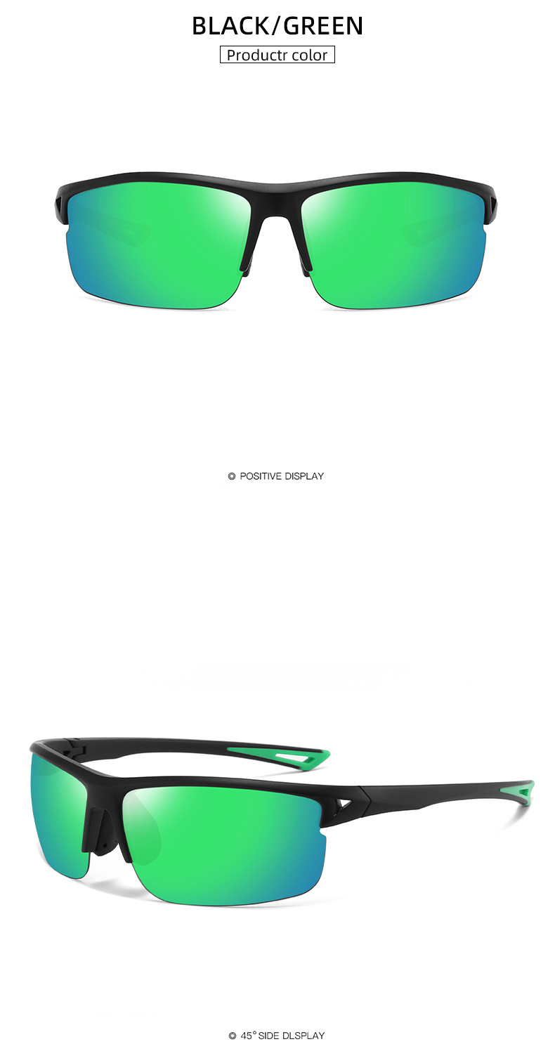 Black frame-green film