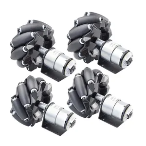 4 teile/satz 15KG Last 96mm Omni Mecanum Rad mit 12V Geschwindigkeit Encoder Motor für Arduino Raspberry Pi DIY Roboter RC Auto DAMPF Spielzeug