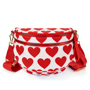 حقيبة كتف وحقيبة خصر مخصصة للجنسين بنمط كرتوني لطيف مصنوعة من مادة الأكسفورد مع إغلاق بالسحاب ومقاومة للماء حسب تصميمك - Product Image 2