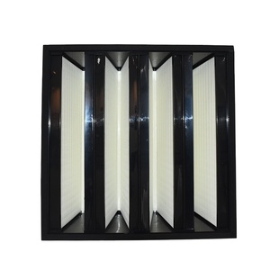 เครื่องกรองอากาศขนาดกะทัดรัดแผ่นกรองอากาศสำหรับใช้ในฟาร์มแกนไฟเบอร์กลาส HEPA สำหรับ24x24x1 2/24x12x12 H14 H13ใหม่