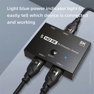 High Quality 8K 60Hz <strong>HDMI</strong> <strong>2</strong>.<strong>1</strong> Ultra HD 8K High Speed 48Gbps Switch <strong>2</strong> in 1out <strong>HDMI</strong> Video Switcher 4K 120Hz <strong>Splitter</strong> Converter - Product Image 4