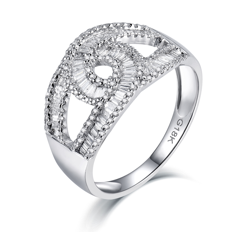 18K white gold/yellow gold/rose gold