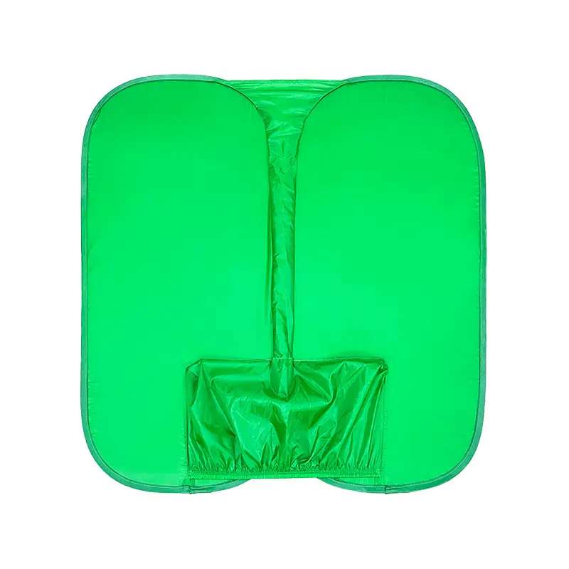 Schermo verde pieghevole Biplate Chroma Key sfondo verde sedia sfondo verde per lo Zoom Video di gioco Tiktok
