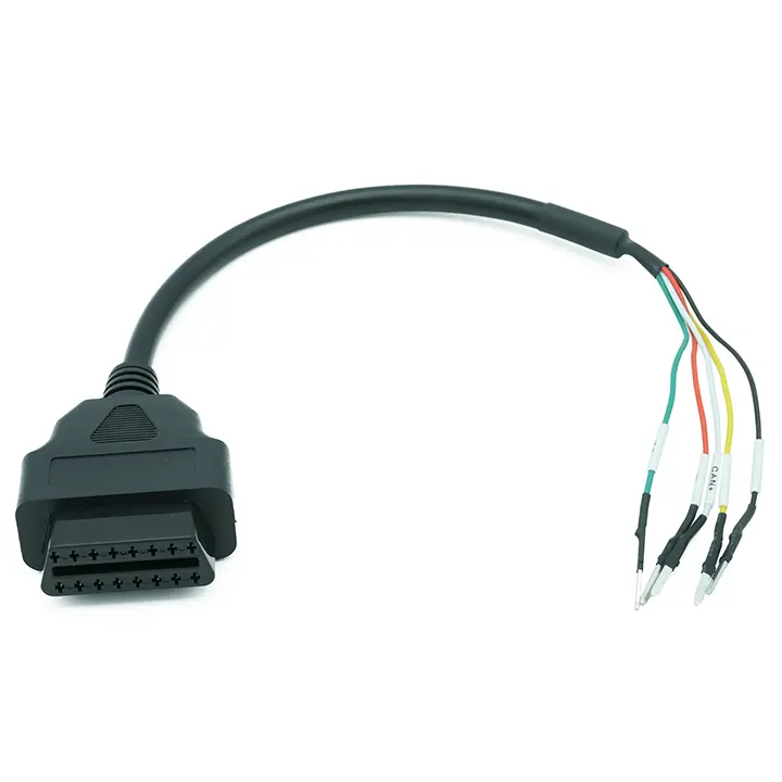 OBD гнездовой кабель 16Pin K адаптер кабель детектор неисправностей двигателя Соединительный кабель для k линии может линия перемычки тестер K + может