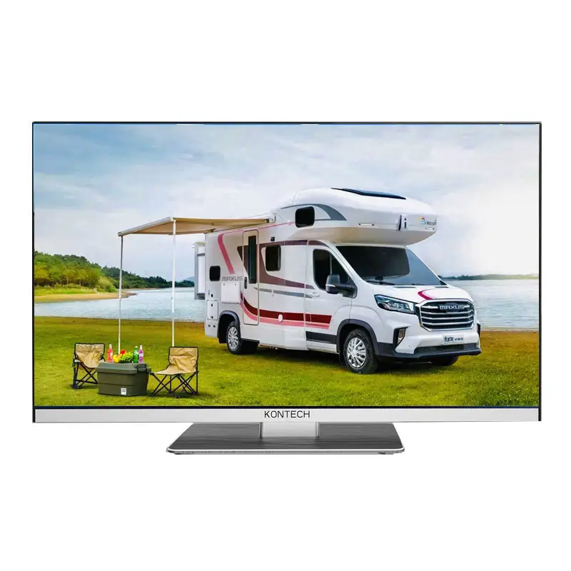 OEM ODM 12V TV for Motorhomes RV Smart Android TV with DVD Player, 12/24V/240V FHD Frameless Television with Free sat Satellite