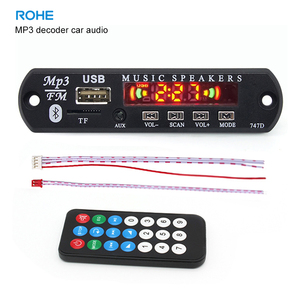 MP3-плеер 12 В * 50 Вт декодер плата цветной экран Bluet00th 5,0 усилитель TF радио USB записывающий модуль для автомобильного аудио DIY Speakerrol - Product Image 2