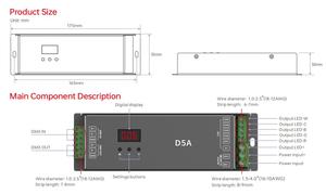 LTECH RDM/DMX Handy-Programmier decoder 5-Kanal CV DMX-Decoder