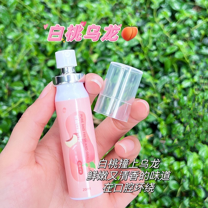 Clear oral spray-white peach oolong