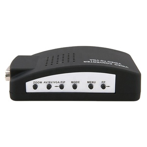 Convertidor de video BNC a VGA de fábrica Entrada BNC a salida VGA Entrada de s-video compuesta a PC Adaptador de salida VGA Caja de interruptor digital