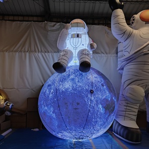 Custom Glow-in-the-<strong>dark</strong> Inflatable <strong>Moon</strong> Landing Model, Airtight PVC Inflatable Model, Astronaut <strong>Moon</strong> Landing Inflatable Model - Product Image 2