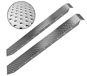 2 pieces loading <strong>ramp</strong>,loading <strong>ramp</strong> made of galvanized steel,anti-slip loading <strong>ramp</strong> for motorcycle quad,120 x 22 x 4.5 cm, silver - Product Image 4