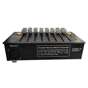 Mini einfach zu bedienender und wiederauf ladbarer 24-Kanal-DMX512-Controller