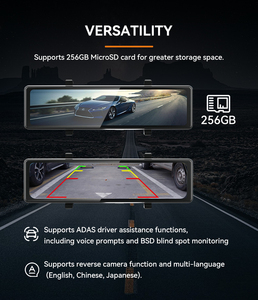11.26 Inch Mirror Dash Cam Carplay Adas 4K Screen Car <strong>Camera</strong> with Gps Tracking System - Product Image 5