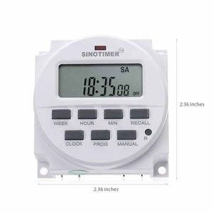 LCD 220V AC 7 Giorni Alla Settimana Programmabile Timer Interruttore di Controllo Relè di Tempo Built-in Batteria Ricaricabile Per luci di Controllo