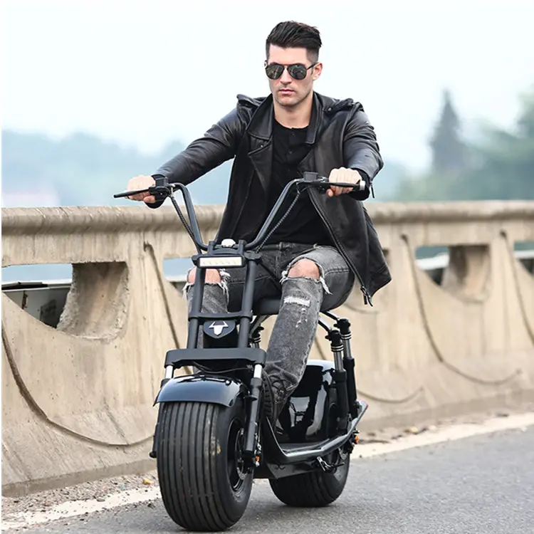 Elektrikli motosiklet Scooter 2000W yeni Model avrupa depo güçlü hareketlilik çıkarılabilir pil Citycoco yetişkin 60V Ce 51-65km/saat