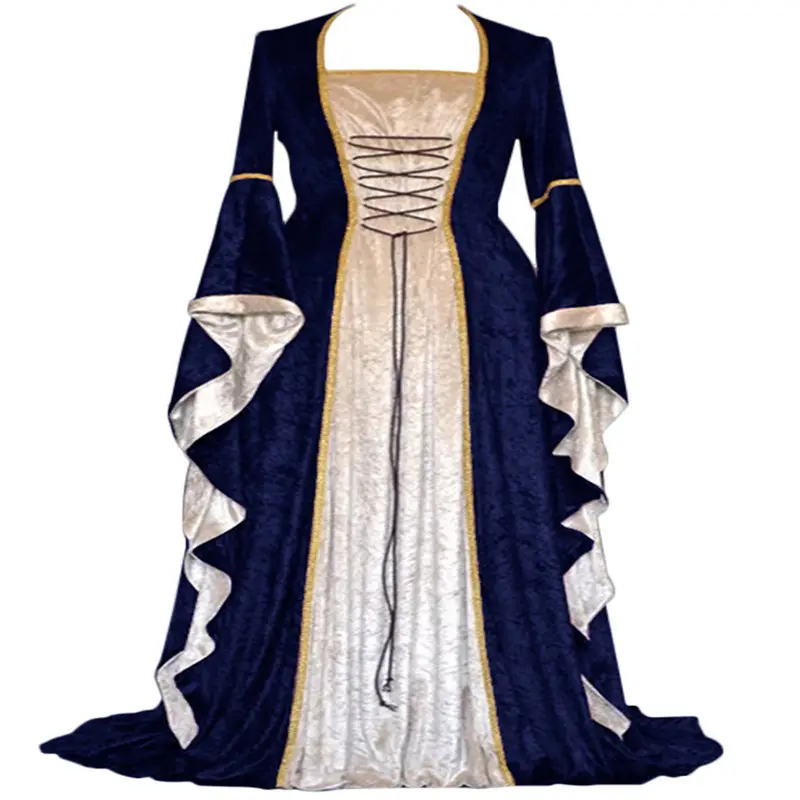 Royal lady vintage retro gothiced court costumi rinascimentali medievali dress