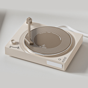 Luxury Record Player Design Smart <strong>Cup</strong> Warmer Coaster - Fast Heating, 12H Constant Warm, <strong>Auto</strong> Shut Off, for Coffee <strong>Tea</strong> Milk - Product Image 1
