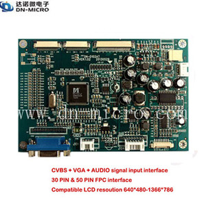 Placa controladora de pantalla lcd tft de 7 ", DC9V-DC15V, con entrada de señal LCD VGA y CVBS, superventas - Product Image 2