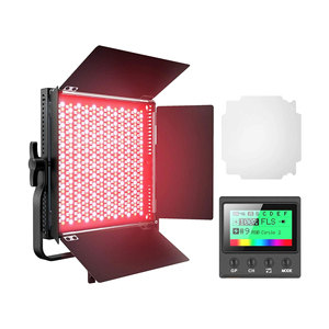 แผงไฟสำหรับถ่ายภาพ LED RGB 45W K80พิกเซลพร้อมอุณหภูมิสี2600-10000K และไฟเติมสำหรับถ่ายภาพแบบ LCD - Product Image 1
