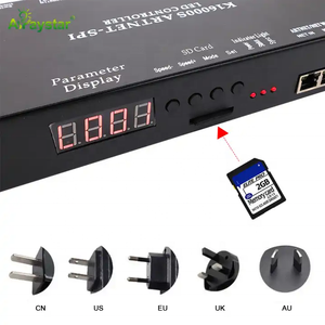 SPI LED pixel programable 16 canales K16 Artnet Controlador LED con tarjeta SD para tira de luz LED Digital e iluminación de escenario - Product Image 2