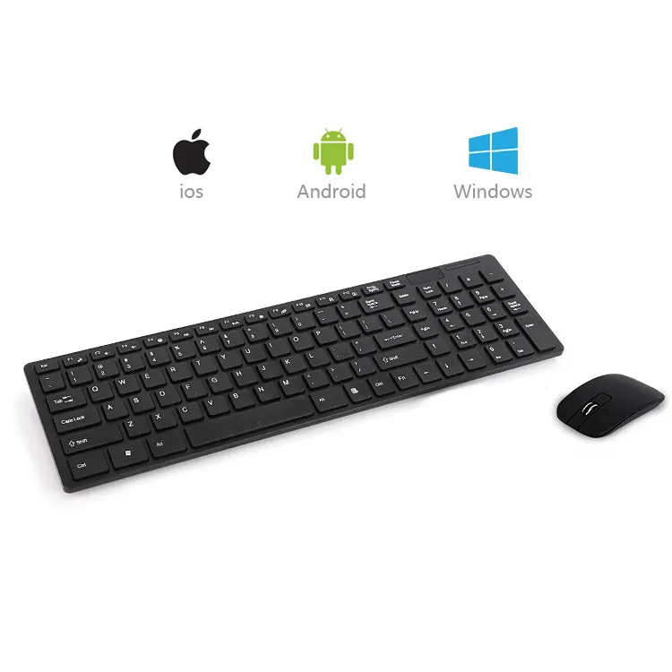 Mejor venta ultra slim número pad mini teclado inalámbrico para caja de tv