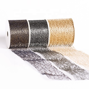 <strong>Plain</strong> <strong>Net</strong> <strong>Mesh</strong> <strong>Fabric</strong> for Decoration Air <strong>Mesh</strong> <strong>Fabric</strong> Poly <strong>Mesh</strong> Ribbon 100% Polyester Woven 13 Colors in Stock Hot Stamping 1 Day - Product Image 1