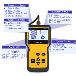OBD2 Diagnostic Tool Auto <strong>Code</strong> <strong>Reader</strong> Check Engine Erase Car Fault <strong>Codes</strong> V310 Automotive <strong>Scanner</strong> - Product Image 3