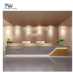 廉价简约风格现代可扩展家具办公接待处柜台桌 - Product Image 5