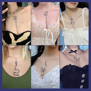 XB lâu dài thảo dược nước trái cây bán vĩnh viễn người đàn ông cô gái cánh tay cơ thể vẻ đẹp thực tế không thấm nước tạm thời giả hình xăm Stencil Sticker - Product Image 4